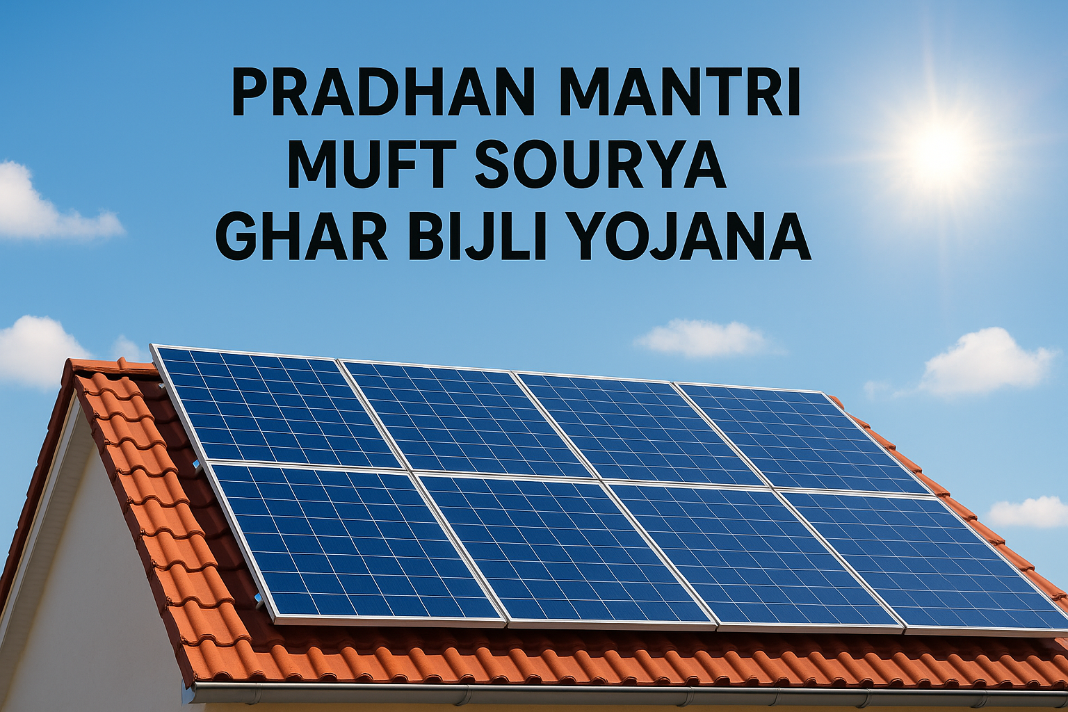 Pradhan Mantri Surya Ghar: Muft Bijli Yojana – Free Electricity Through Rooftop Solar
